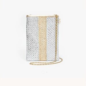 Clare V Metallic Poche NWOT